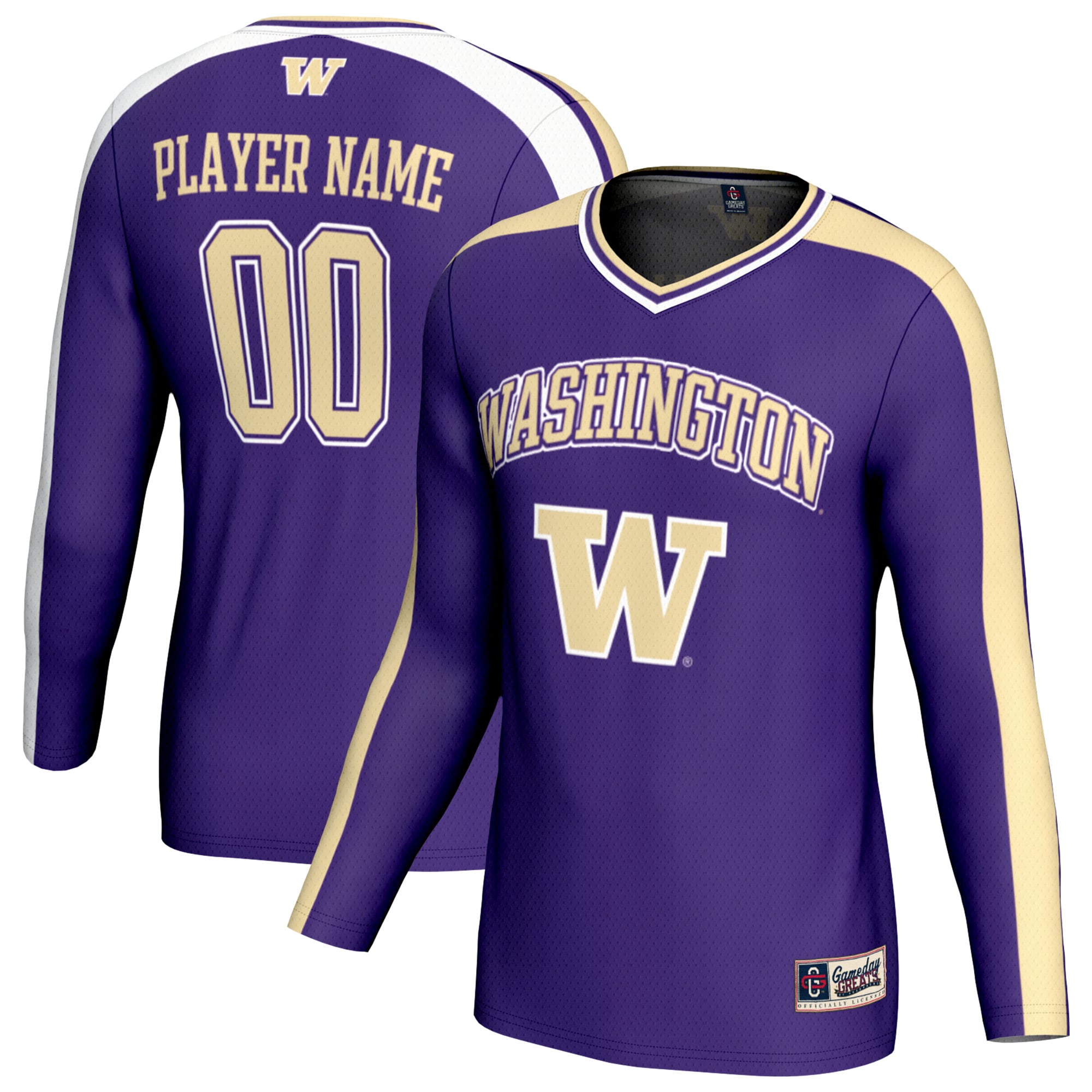 Unisex GameDay Greats  Purple Washington Huskies NIL Pick-A-Player Collegiate Women's Volleyball Lightweight Fashion Jersey