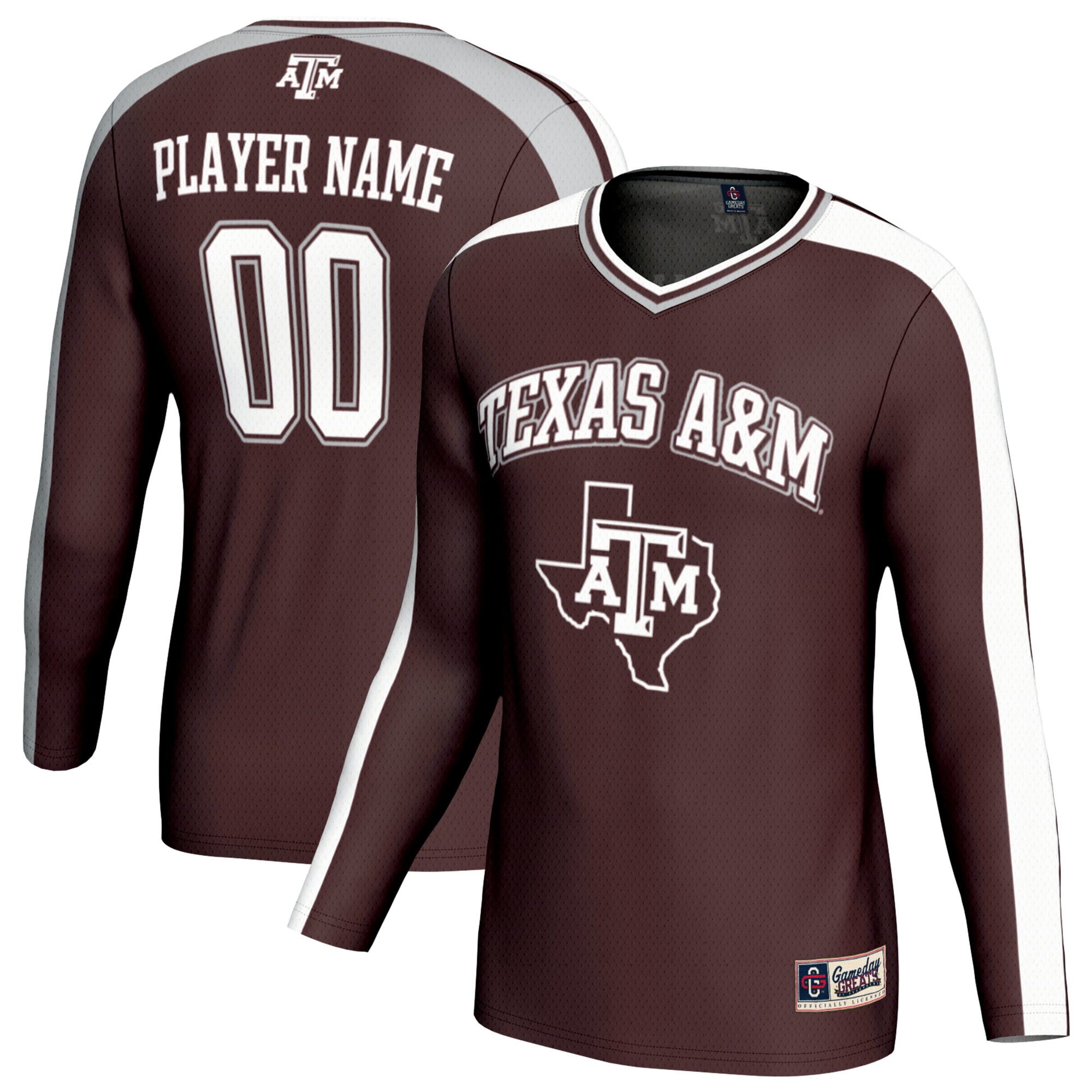Youth GameDay Greats  Maroon Texas A&M Aggies NIL Pick-A-Player Collegiate Women's Volleyball Lightweight Fashion Jersey