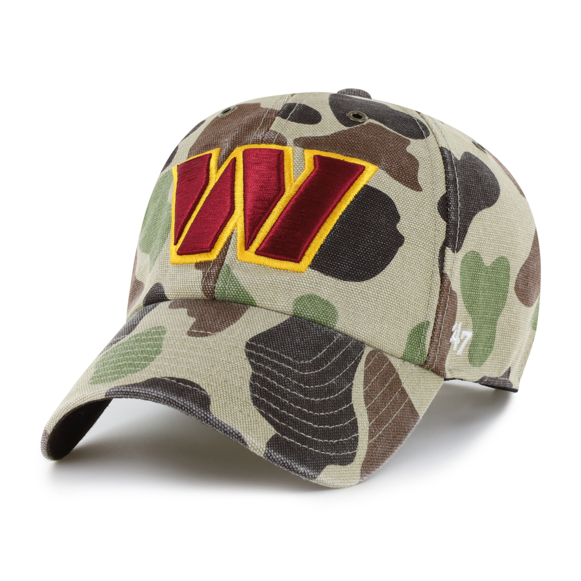 Men's Carhartt x '47 Duck Camo Washington Commanders Clean Up Adjustable Hat