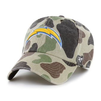 Men's Carhartt x '47 Duck Camo Los Angeles Chargers Clean Up Adjustable Hat