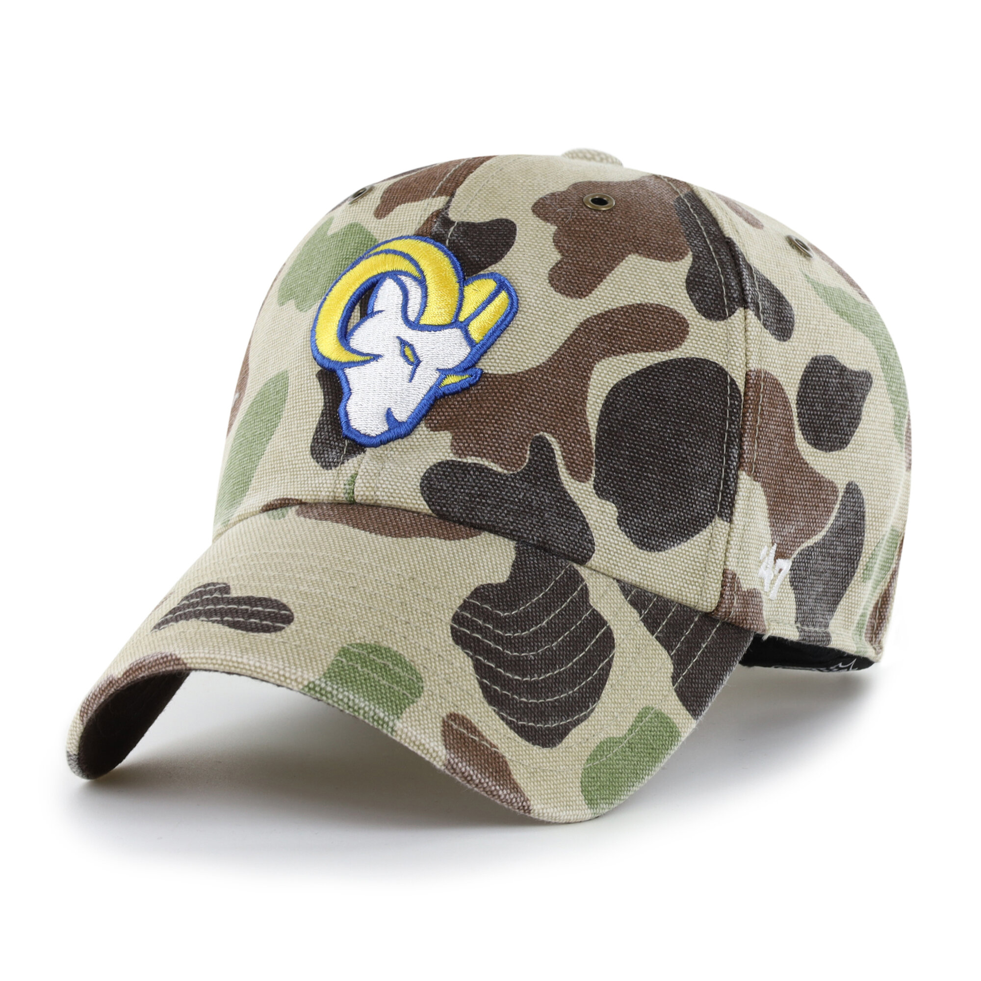 Men's Carhartt x '47 Duck Camo Los Angeles Rams Clean Up Adjustable Hat