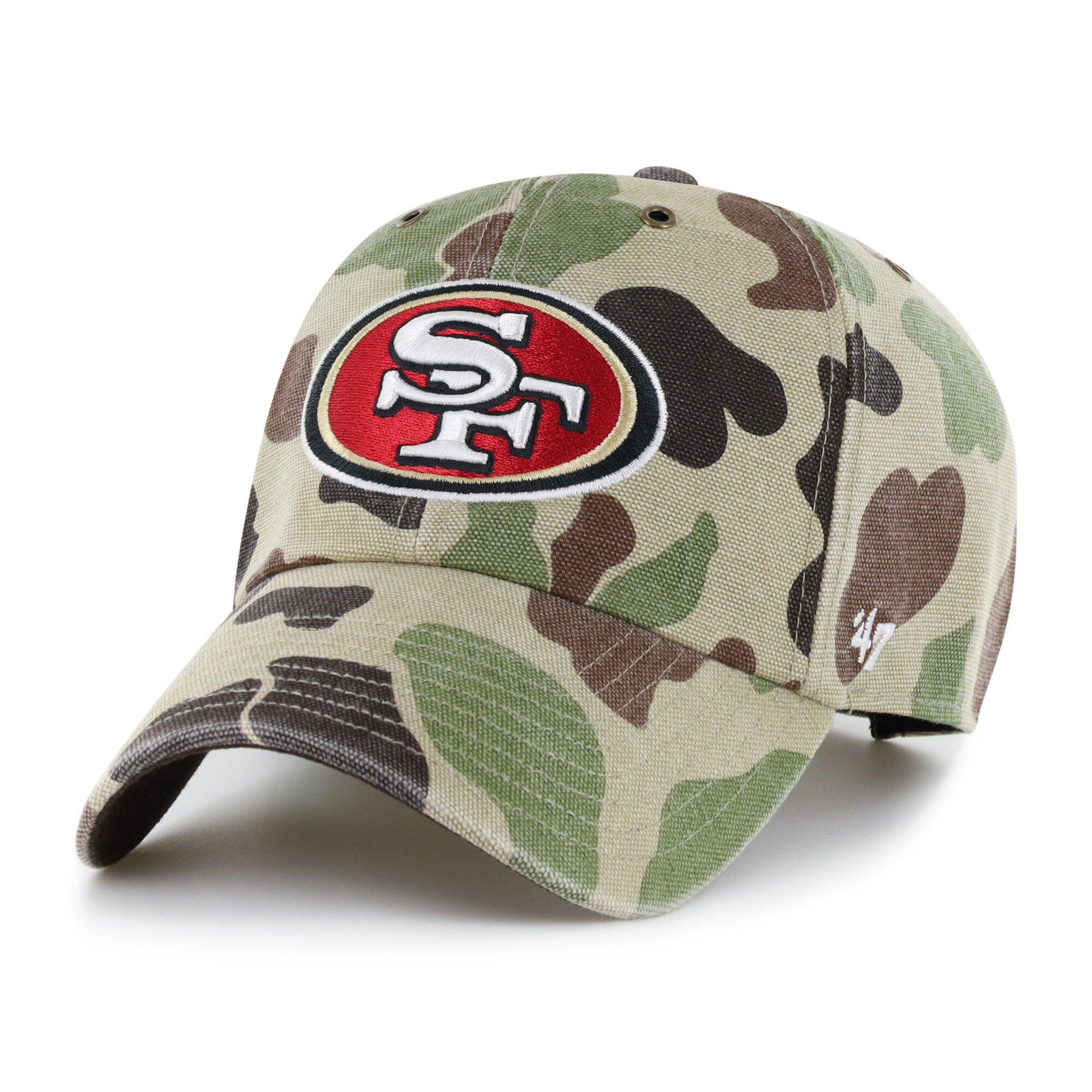 Men's Carhartt x '47 Duck Camo San Francisco 49ers Clean Up Adjustable Hat