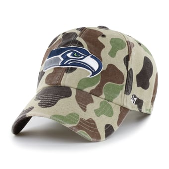 Men's Carhartt x '47 Duck Camo Seattle Seahawks Clean Up Adjustable Hat