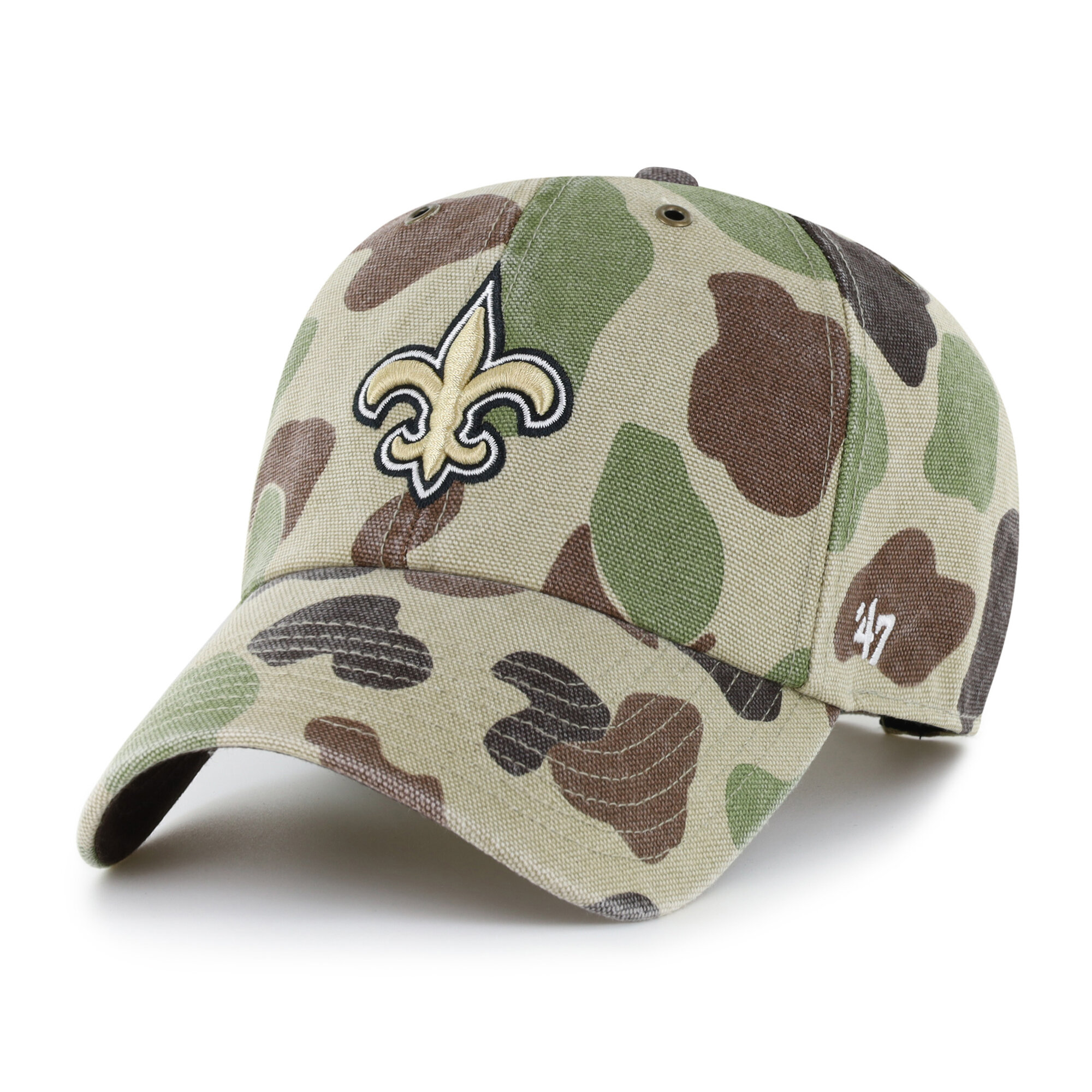 Men's Carhartt x '47 Duck Camo New Orleans Saints Clean Up Adjustable Hat