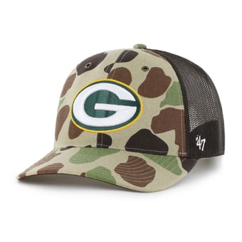 Men's Carhartt x '47 Duck Camo Green Bay Packers Adjustable Trucker Hat