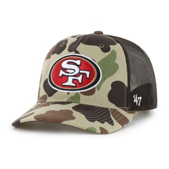Men's Carhartt x '47 Duck Camo San Francisco 49ers Adjustable Trucker Hat