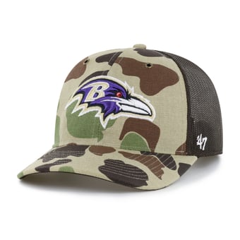 Men's Carhartt x '47 Duck Camo Baltimore Ravens Adjustable Trucker Hat