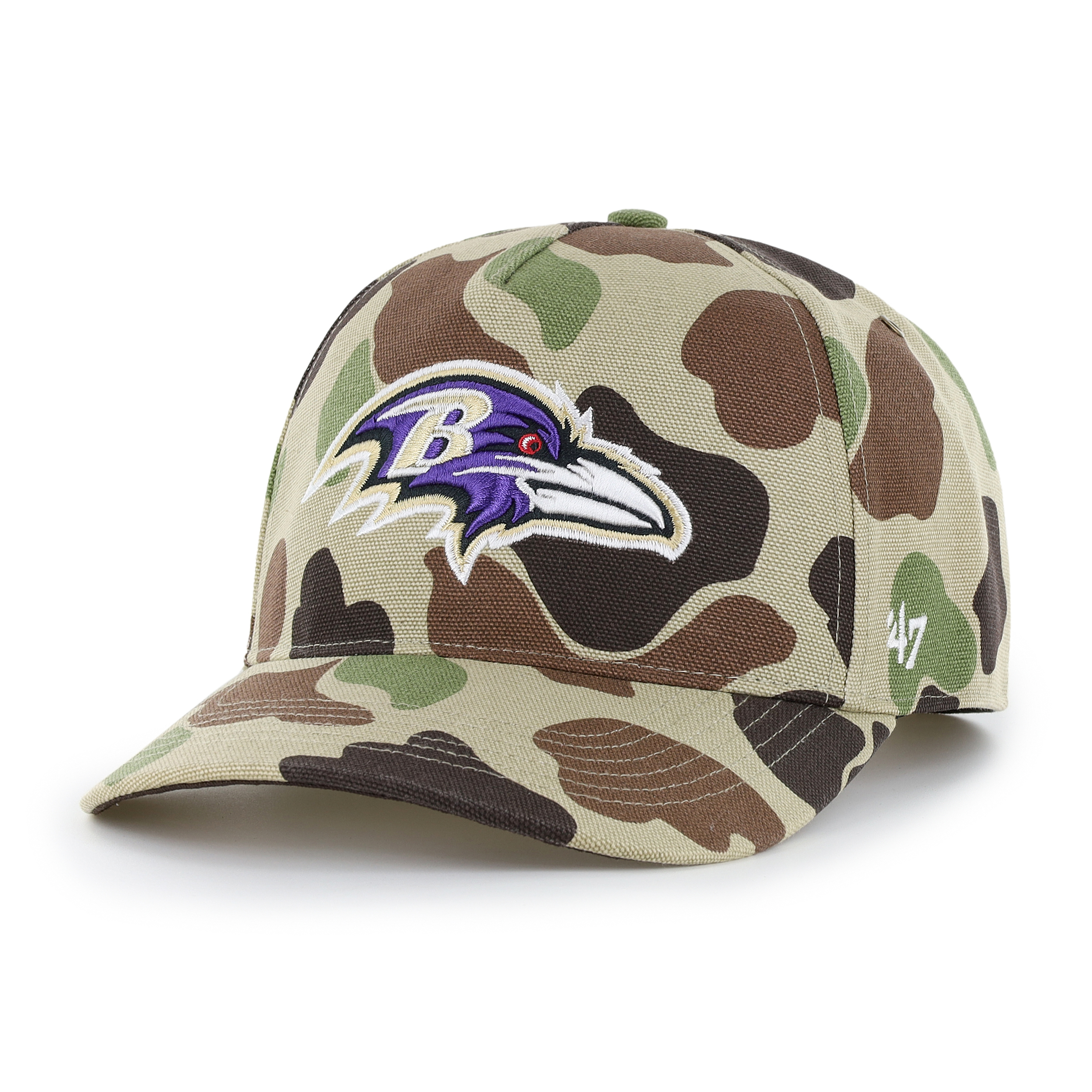 Men's Carhartt x '47 Duck Camo Baltimore Ravens Hitch Adjustable Hat