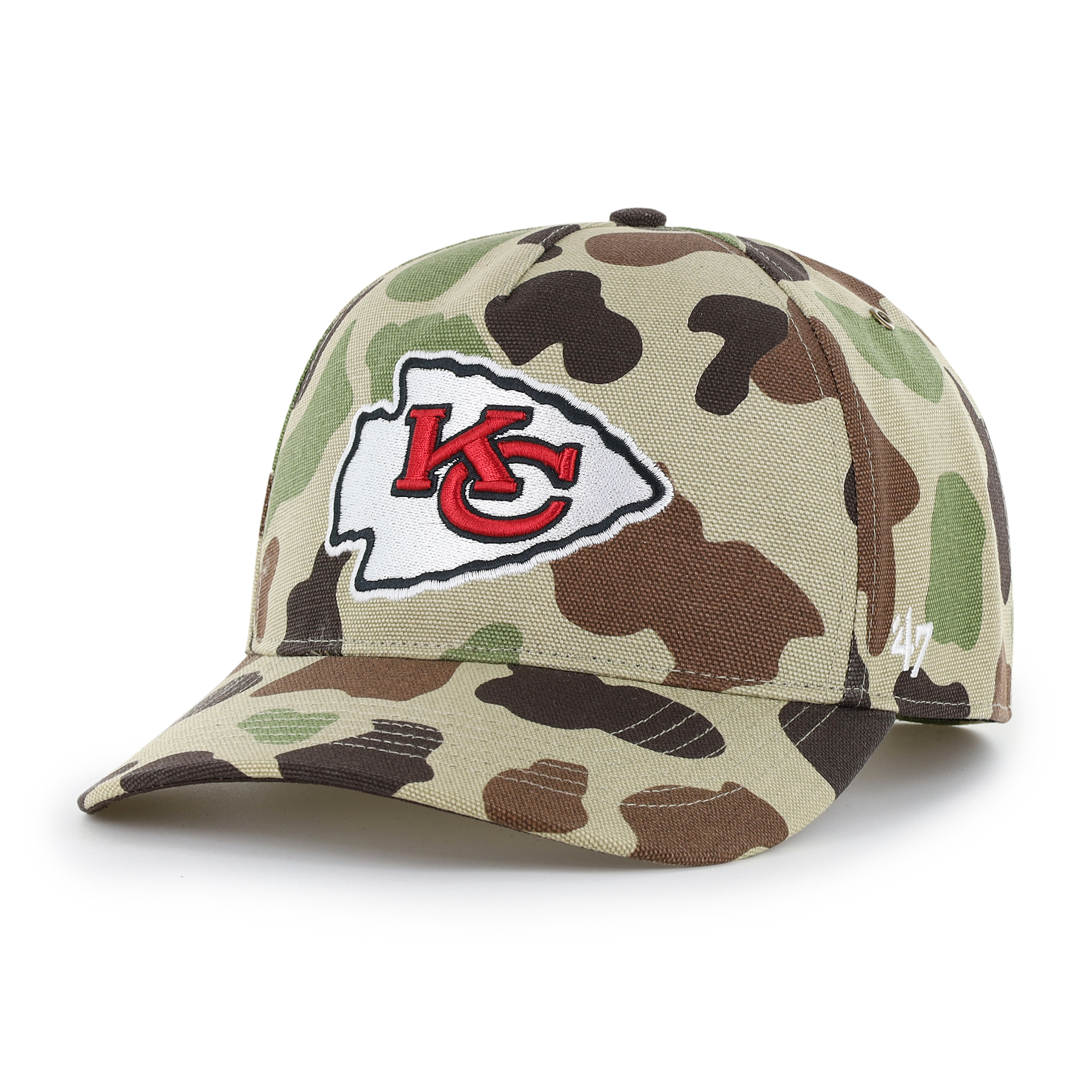 Men's Carhartt x '47 Duck Camo Kansas City Chiefs Hitch Adjustable Hat
