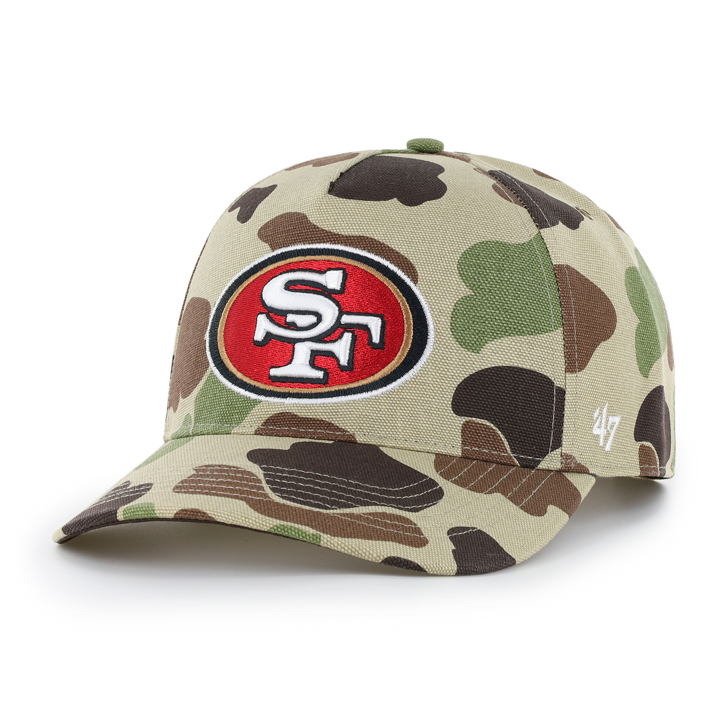 Men's Carhartt x '47 Duck Camo San Francisco 49ers Hitch Adjustable Hat