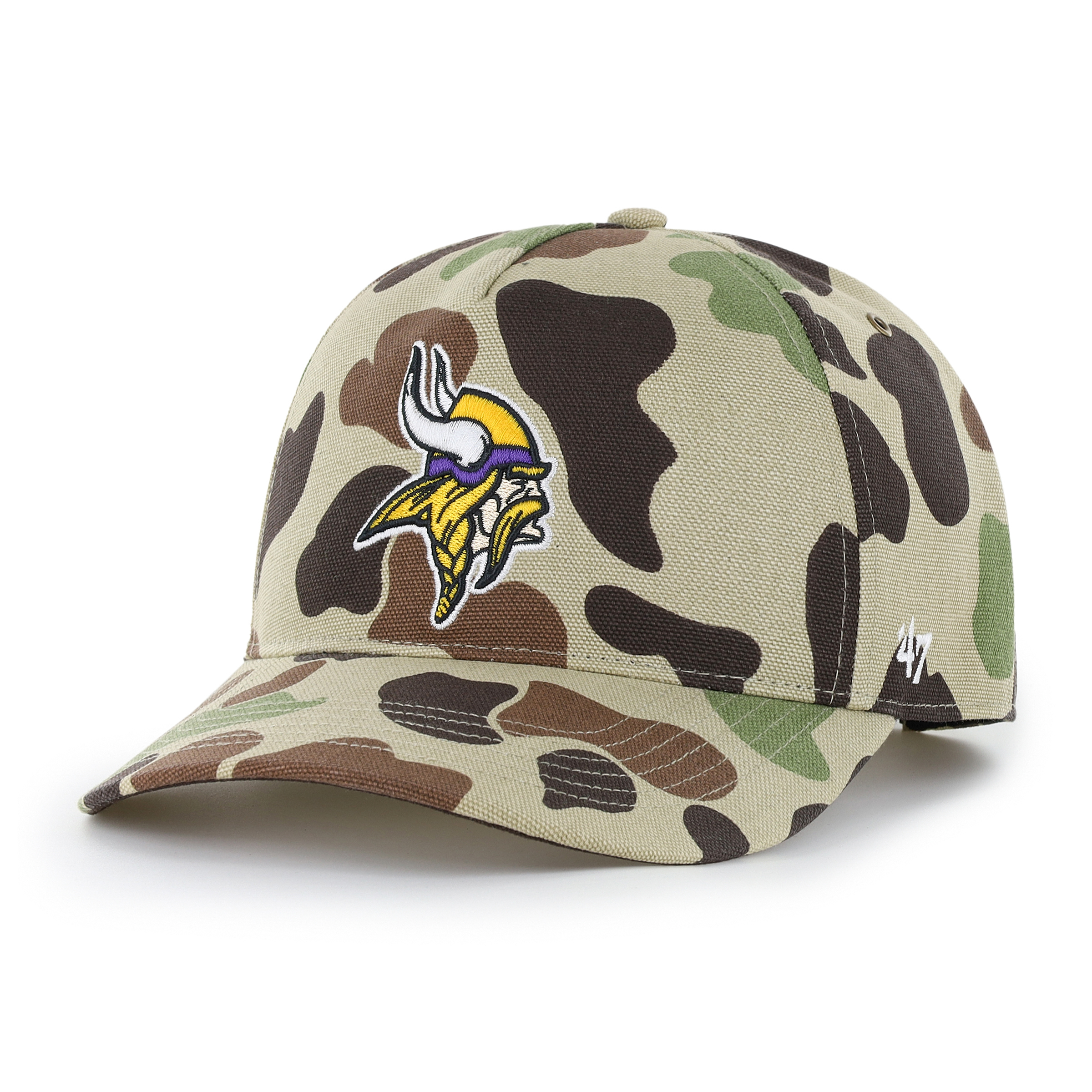 Men's Carhartt x '47 Duck Camo Minnesota Vikings Hitch Adjustable Hat
