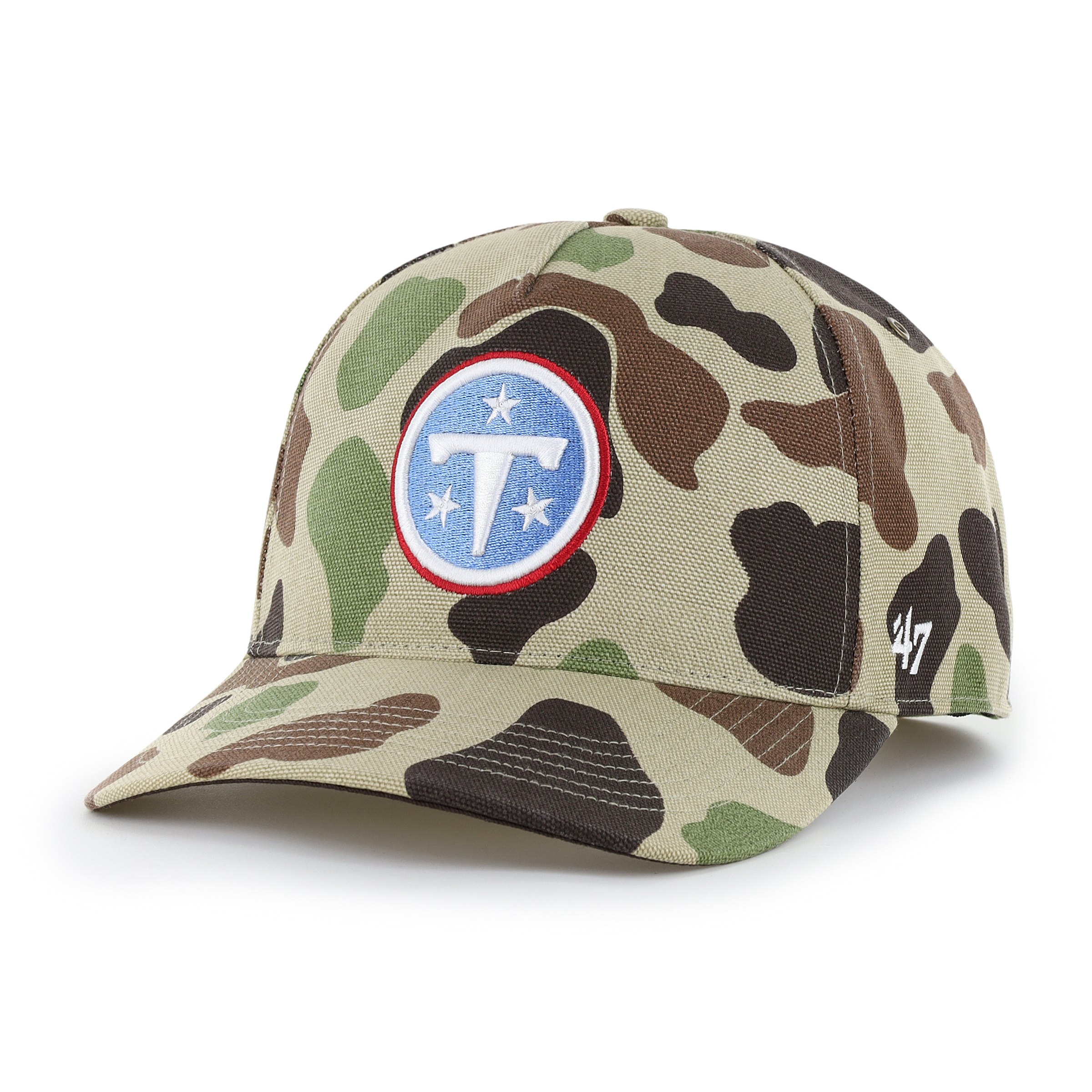 Men's Carhartt x '47 Duck Camo Tennessee Titans Hitch Adjustable Hat