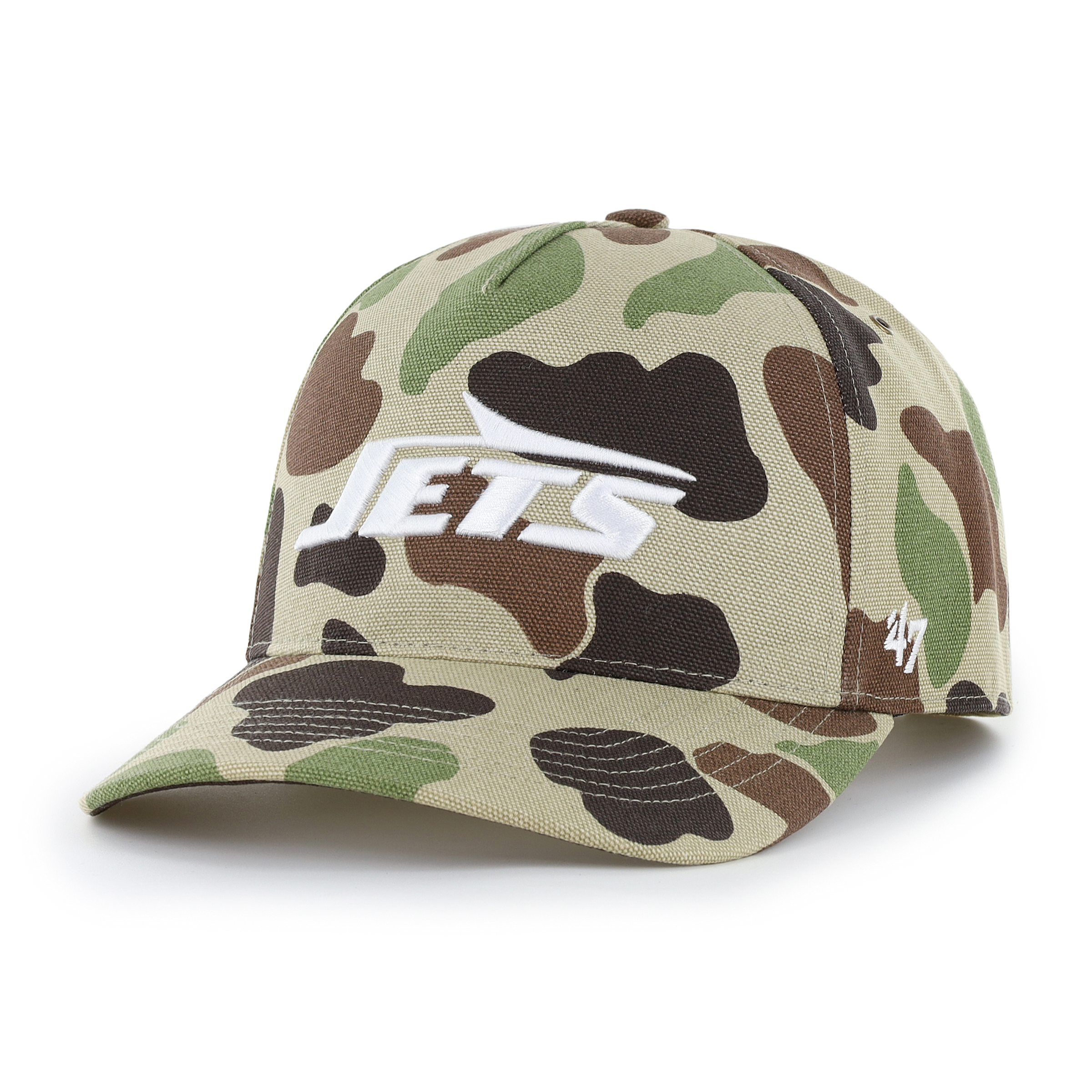 Men's Carhartt x '47 Duck Camo New York Jets Hitch Adjustable Hat