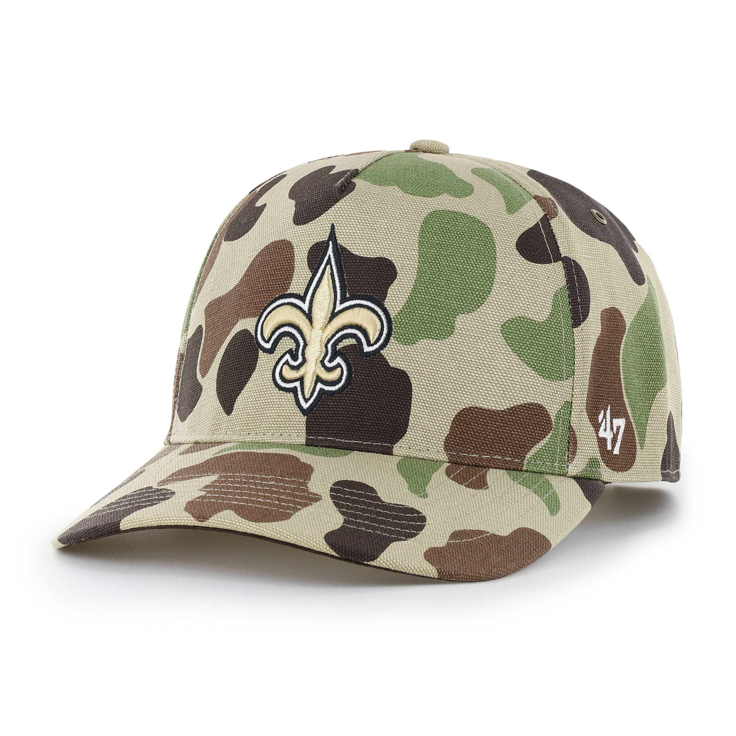 Men's Carhartt x '47 Duck Camo New Orleans Saints Hitch Adjustable Hat