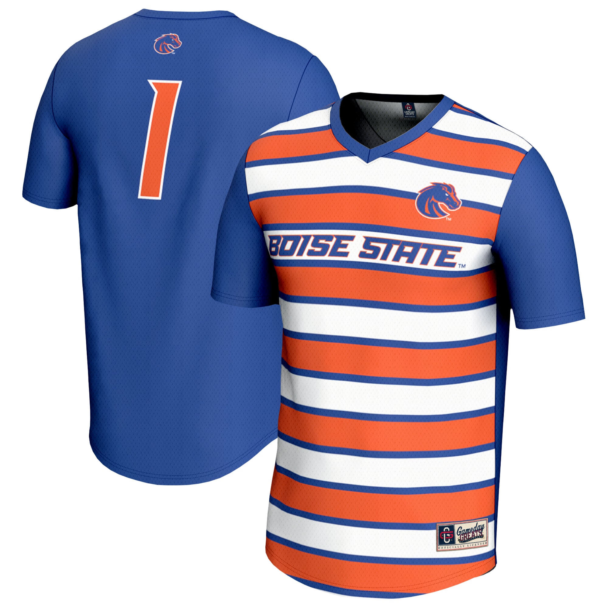 Youth GameDay Greats  Royal Boise State Broncos Lightweight Collegiate Soccer Fashion Jersey