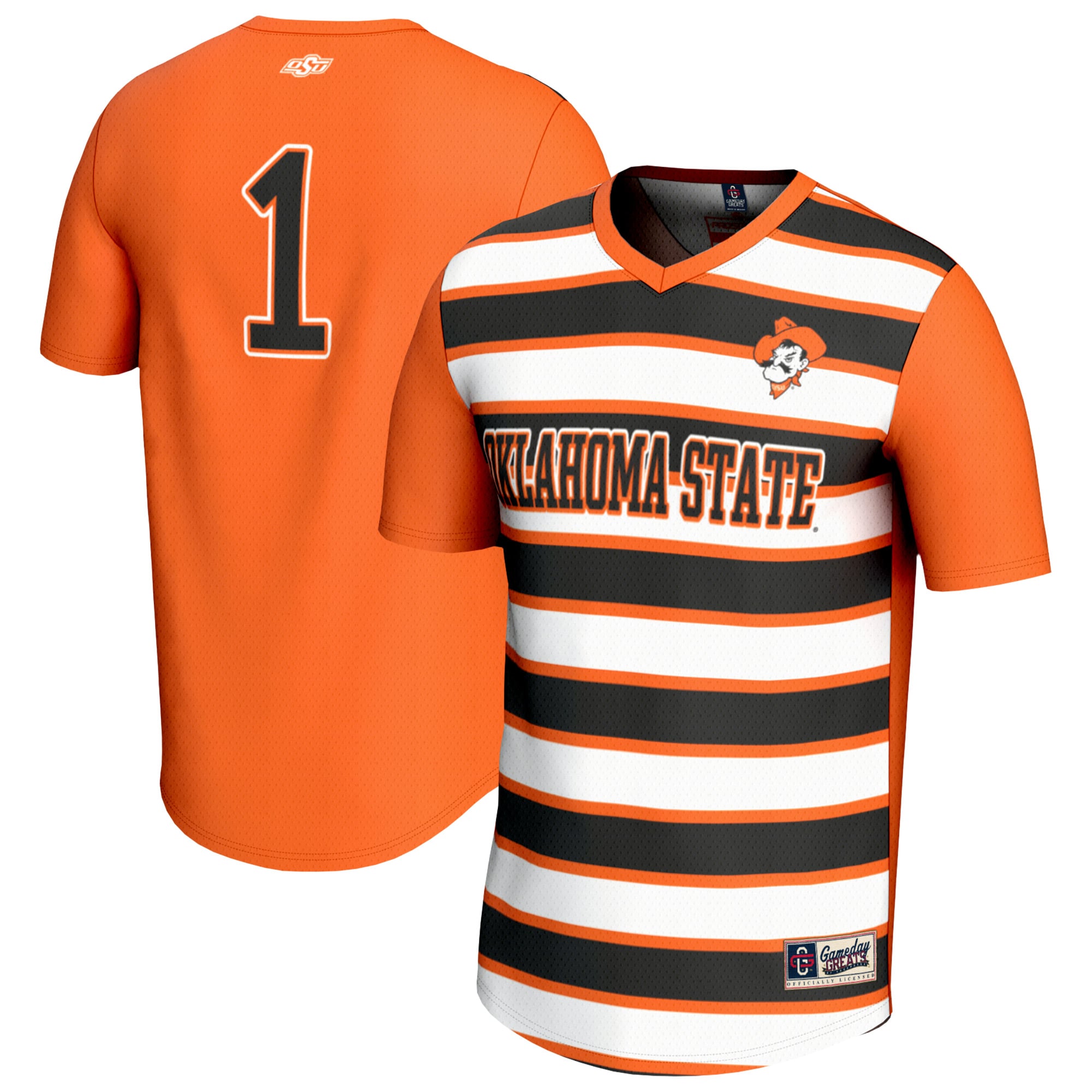 Youth GameDay Greats  Orange Oklahoma State Cowboys Lightweight Collegiate Soccer Fashion Jersey