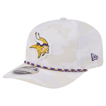 Men's New Era  White Minnesota Vikings Camo Rope 9SEVENTY Adjustable Hat