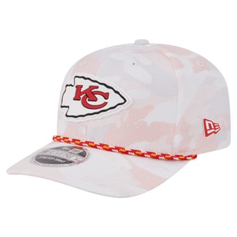 Men's New Era  White Kansas City Chiefs Camo Rope 9SEVENTY Adjustable Hat