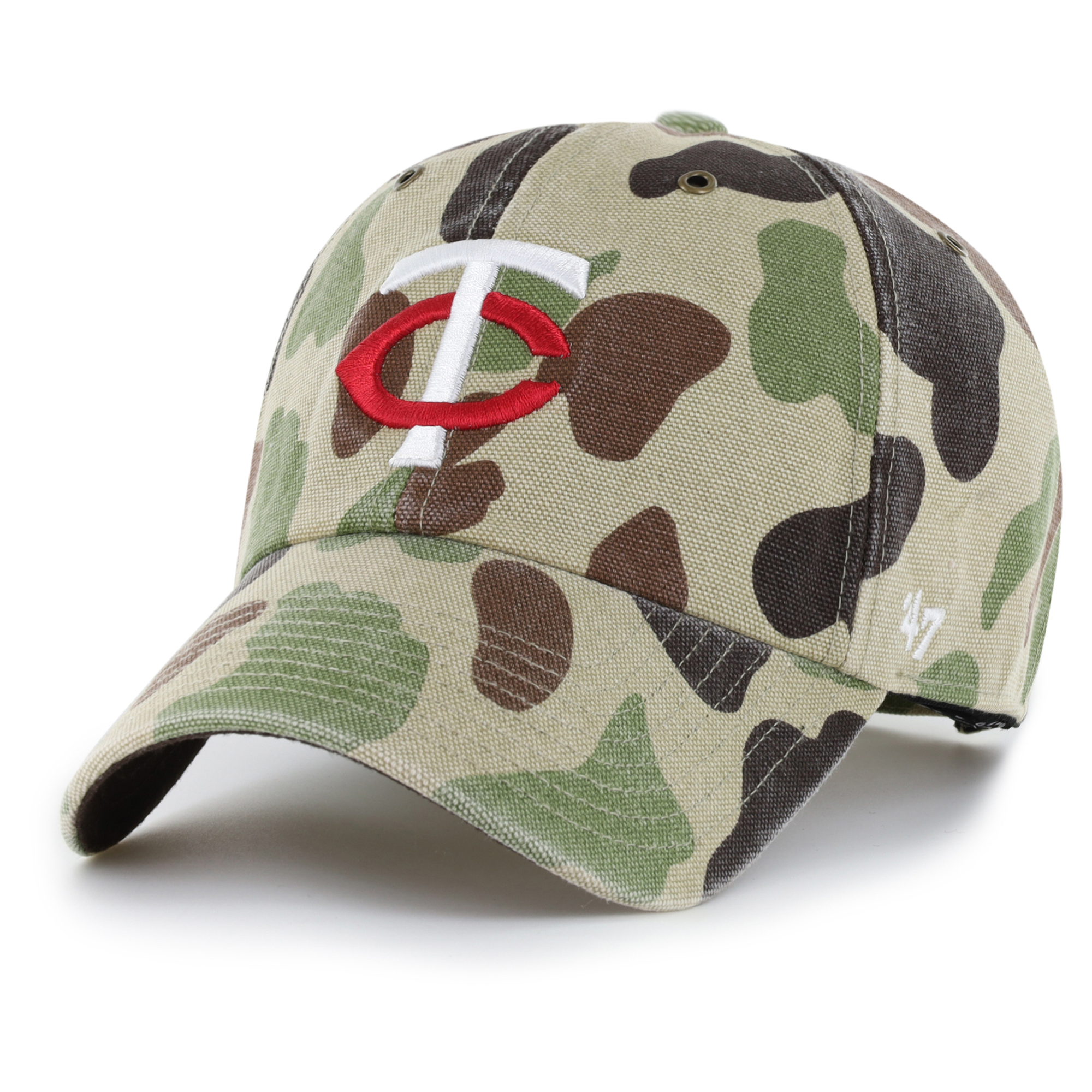 Men's Carhartt x '47 Camo Minnesota Twins Duck Clean Up Adjustable Hat
