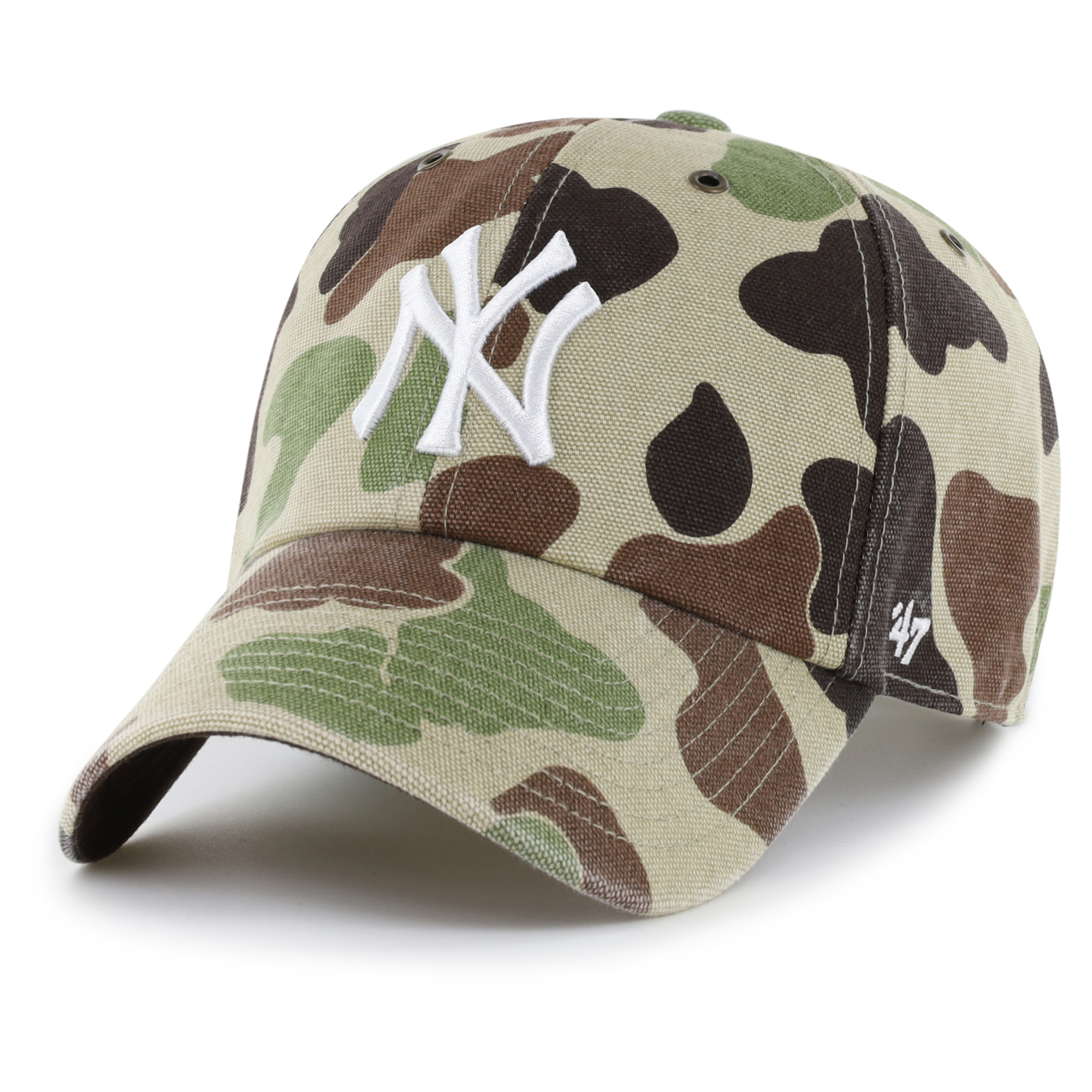 Men's Carhartt x '47 Camo New York Yankees Duck Clean Up Adjustable Hat