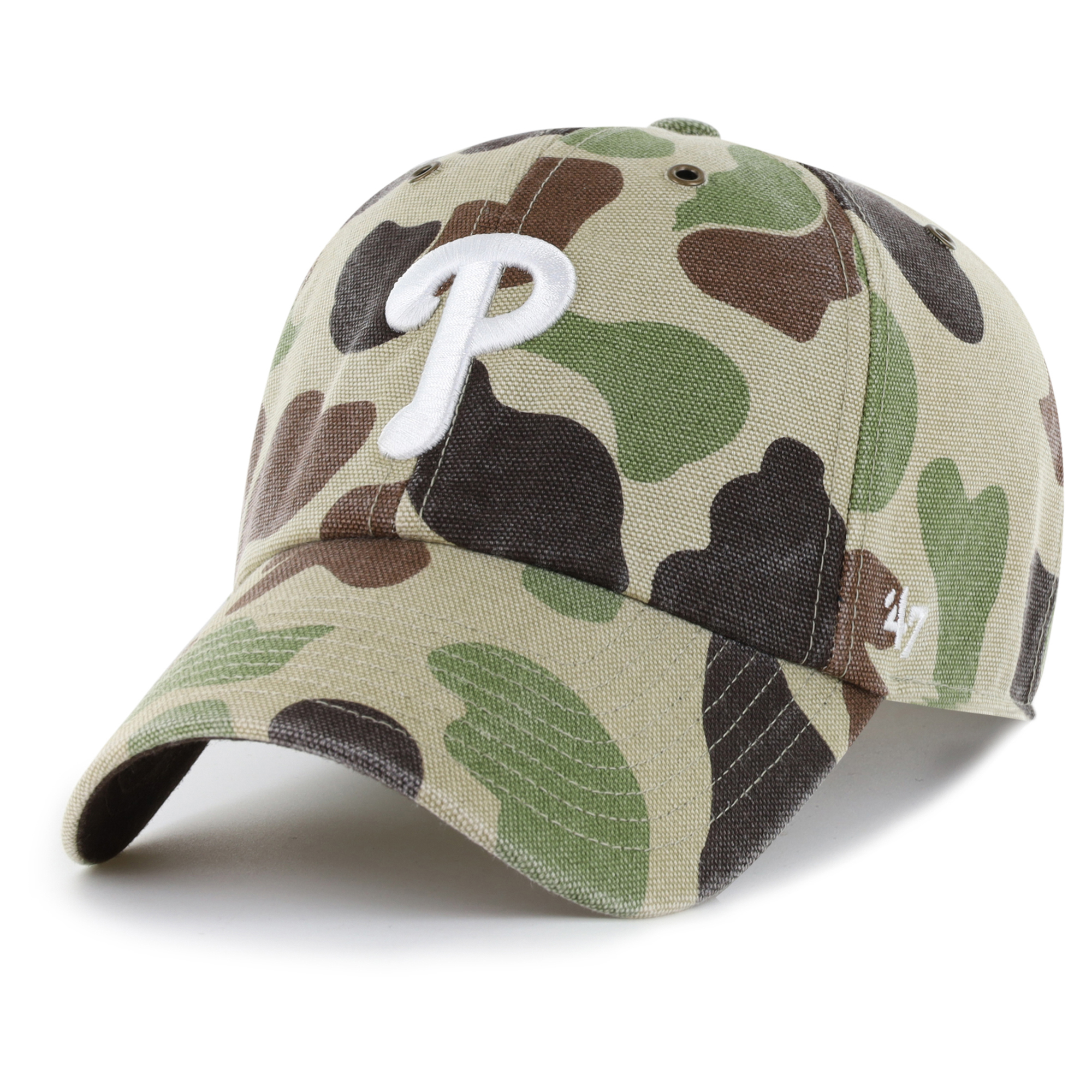 Men's Carhartt x '47 Camo Philadelphia Phillies Duck Clean Up Adjustable Hat