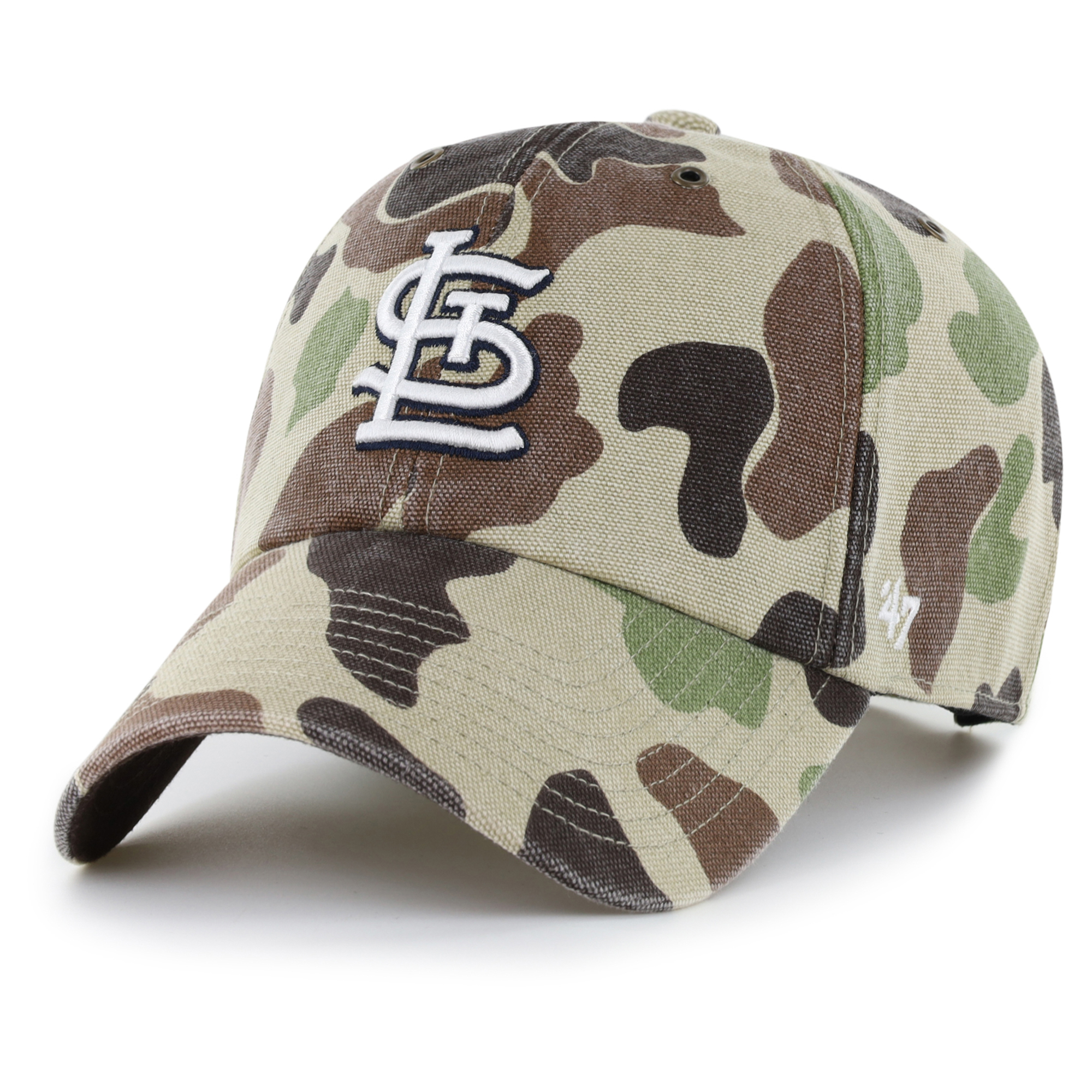 Men's Carhartt x '47 Camo St. Louis Cardinals Duck Clean Up Adjustable Hat