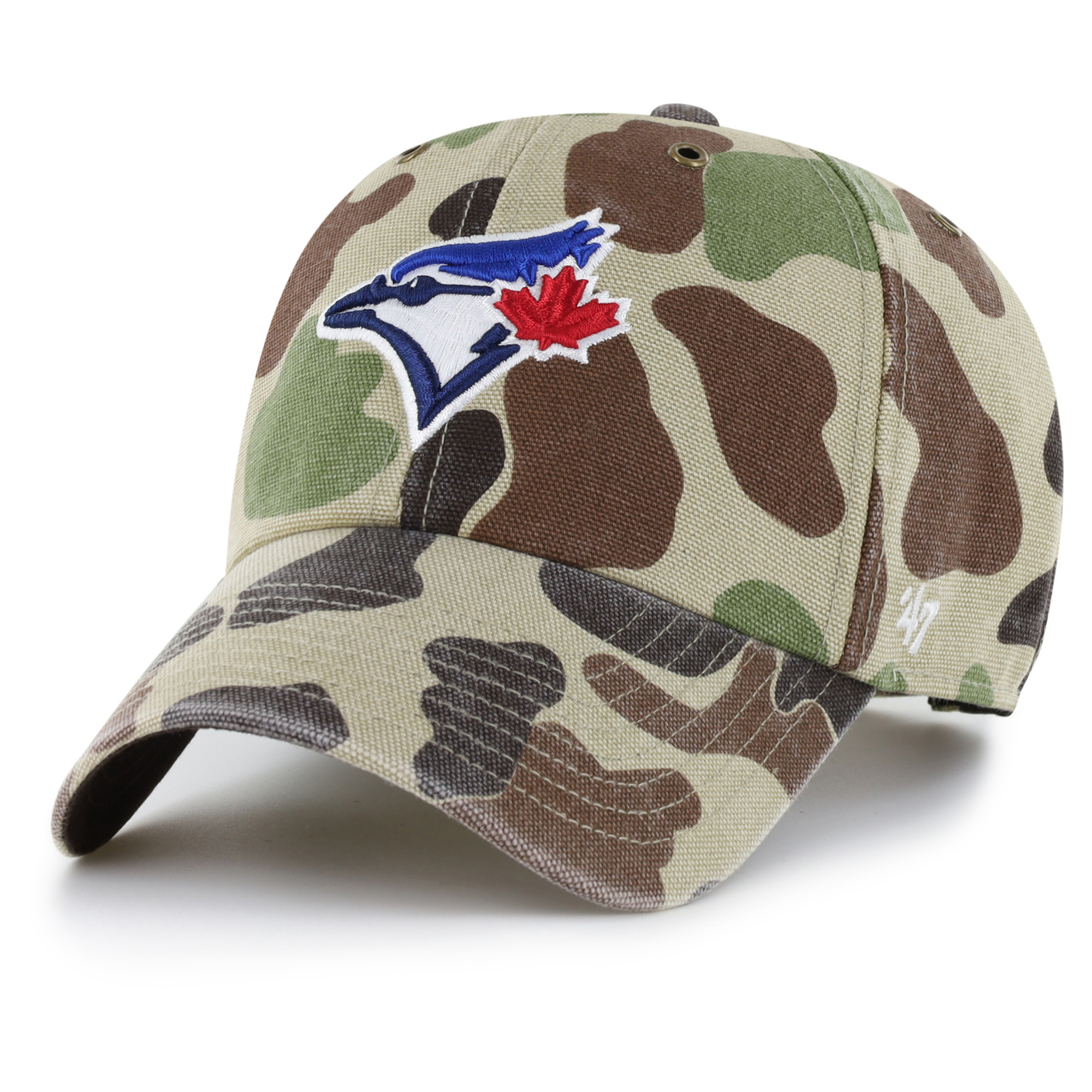 Men's Carhartt x '47 Camo Toronto Blue Jays Duck Clean Up Adjustable Hat