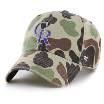 Men's Carhartt x '47 Camo Colorado Rockies Duck Clean Up Adjustable Hat