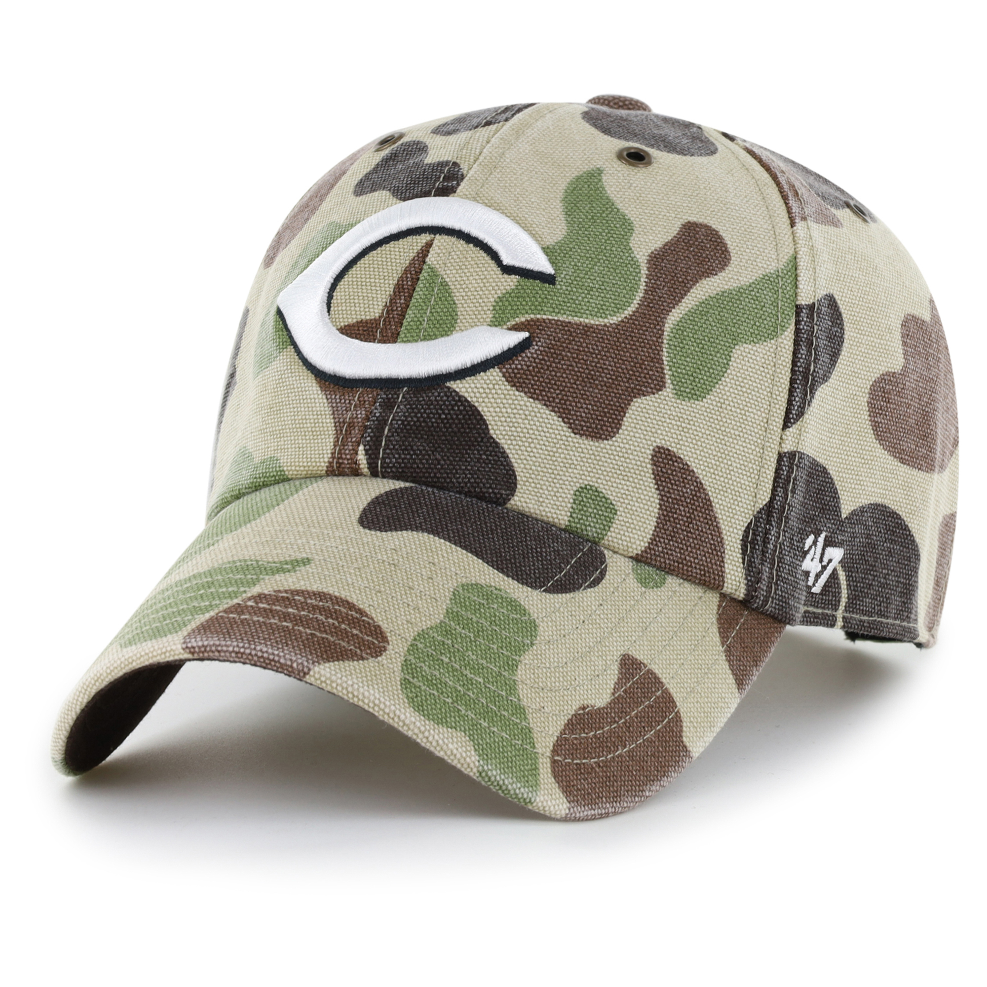 Men's Carhartt x '47 Camo Cincinnati Reds Duck Clean Up Adjustable Hat
