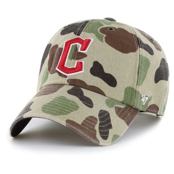 Men's Carhartt x '47 Camo Cleveland Guardians Duck Clean Up Adjustable Hat