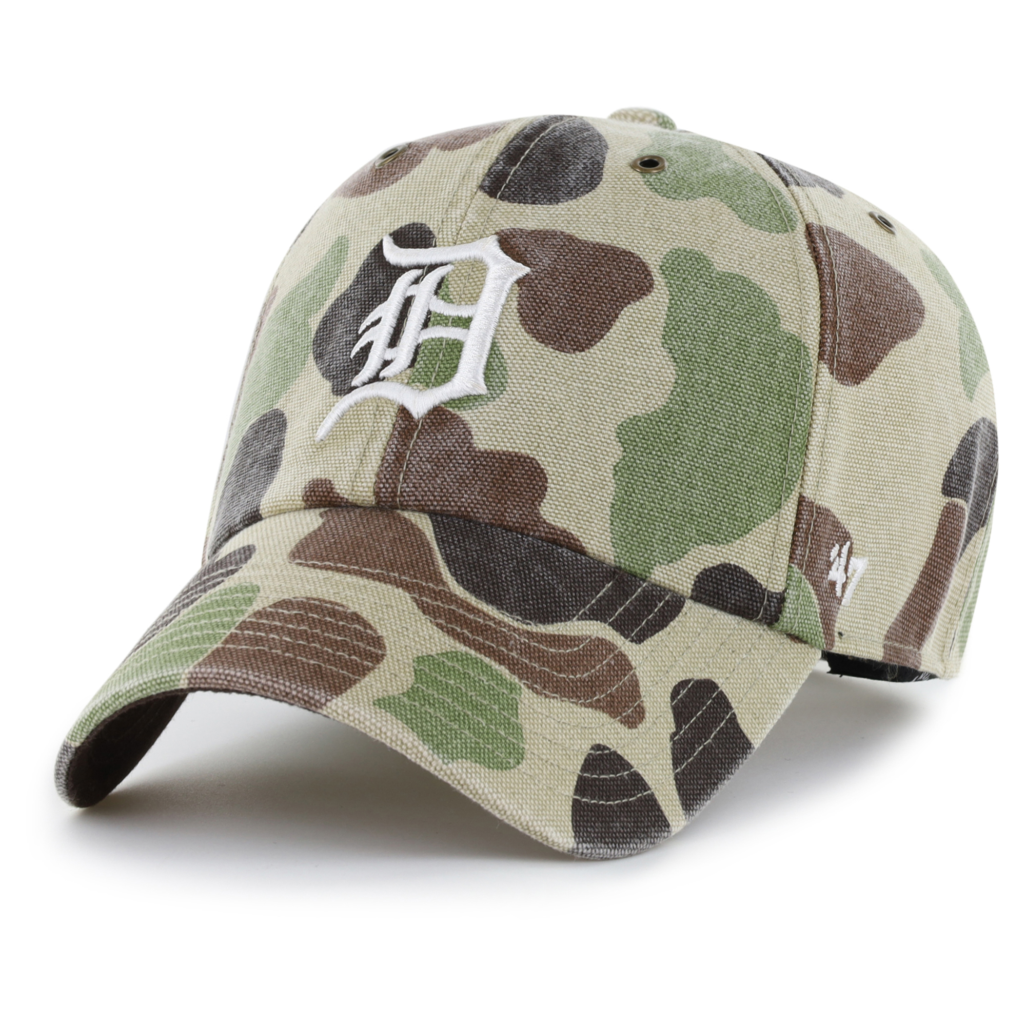 Men's Carhartt x '47 Camo Detroit Tigers Duck Clean Up Adjustable Hat