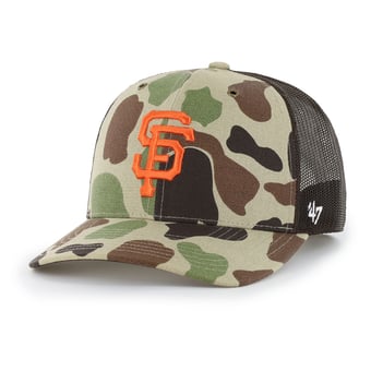 Men's Carhartt x '47 Camo San Francisco Giants Duck Adjustable Trucker Hat