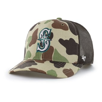 Men's Carhartt x '47 Camo Seattle Mariners Duck Adjustable Trucker Hat