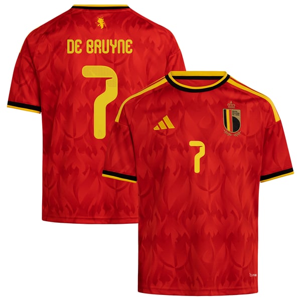 Maillot Domicile Belgique adidas 25 - Enfant avec flocage De Bruyne 7