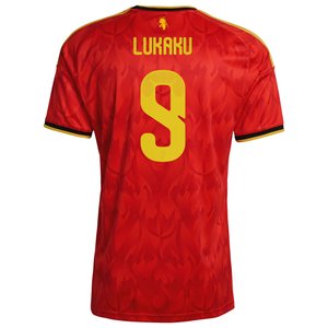 Maillot Domicile Belgique adidas 25 avec flocage Lukaku 9, vue 4