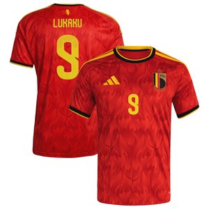 Maillot Domicile Belgique adidas 25 avec flocage Lukaku 9, vue 1