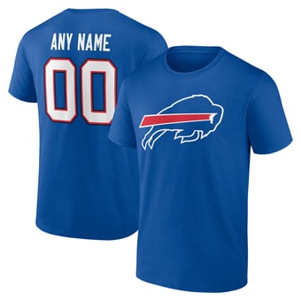 Men's Royal Buffalo Bills Big & Tall Team Authentic Custom T-Shirt