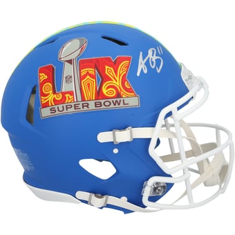A.J. Brown Philadelphia Eagles Autographed Riddell Super Bowl LIX Event Speed Authentic Helmet