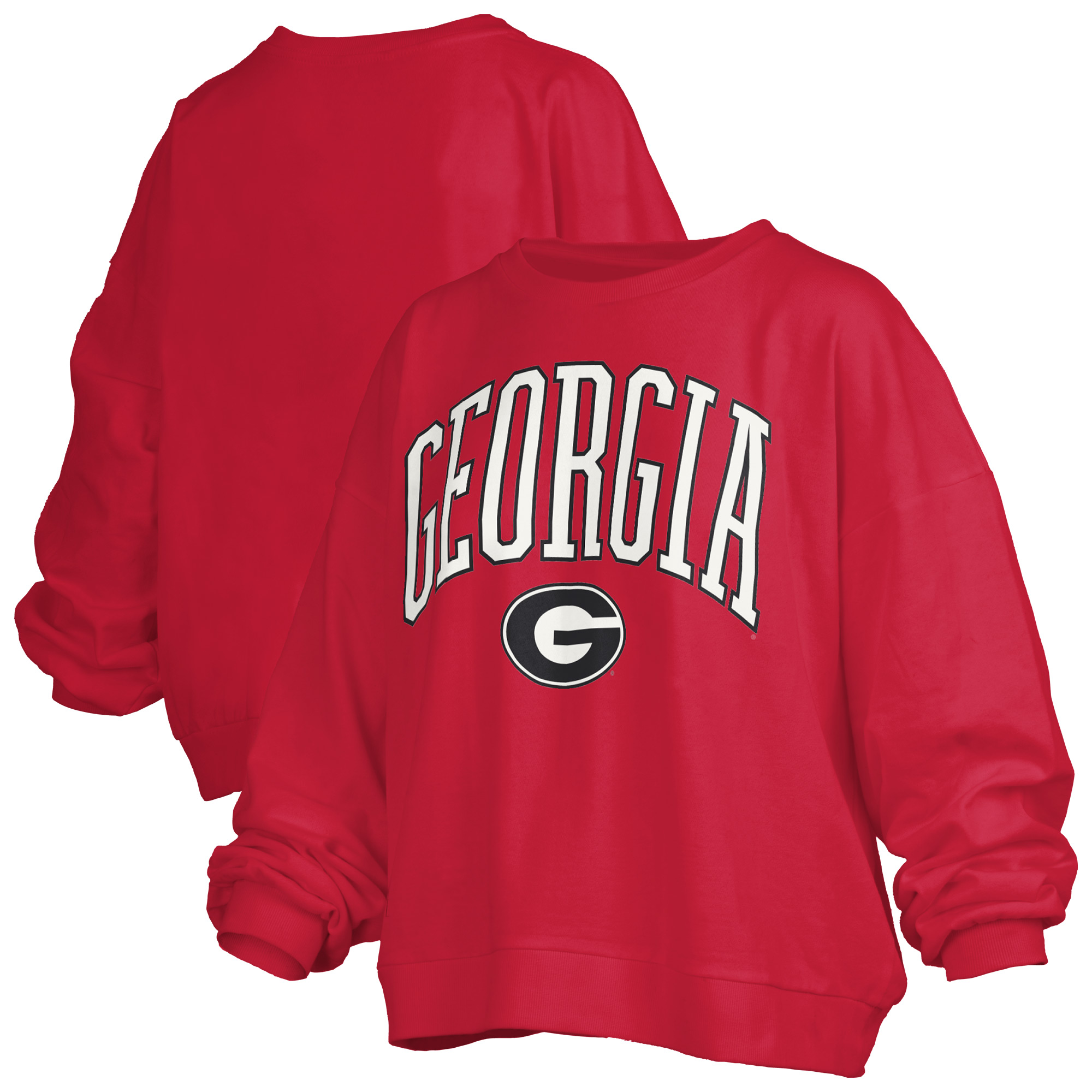 Women’s Pressbox Red Georgia Bulldogs Plus Size Nelson Janise Sweatshirt Women’s Pressbox Red Georgia Bulldogs Plus Size Nelson Janise Sweatshirt
