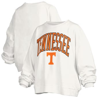 Women's Pressbox  White Tennessee Volunteers Plus Size Nelson Janise Sweatshirt
