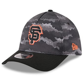 Men's New Era Black San Francisco Giants Camo 39THIRTY A-Frame Flex Hat