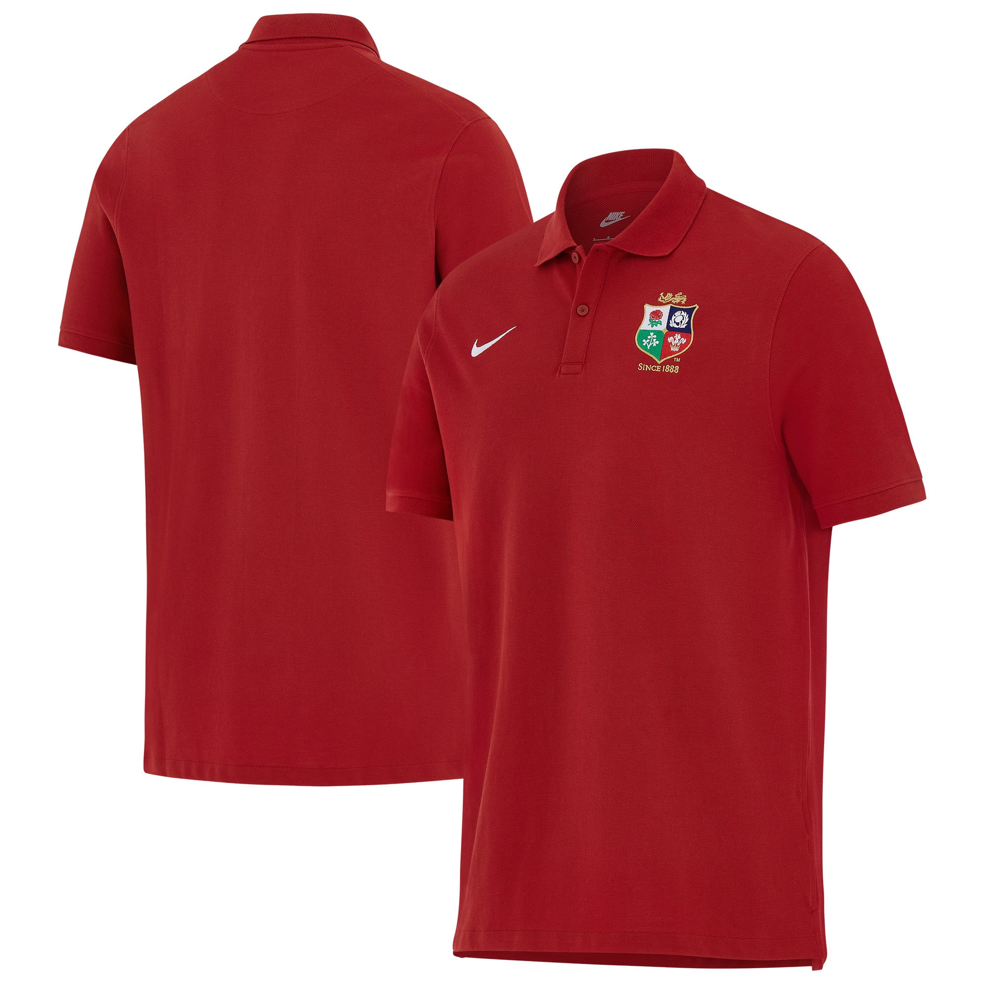 Polo Nike Obsidian dei British & Irish Lions - Rossa