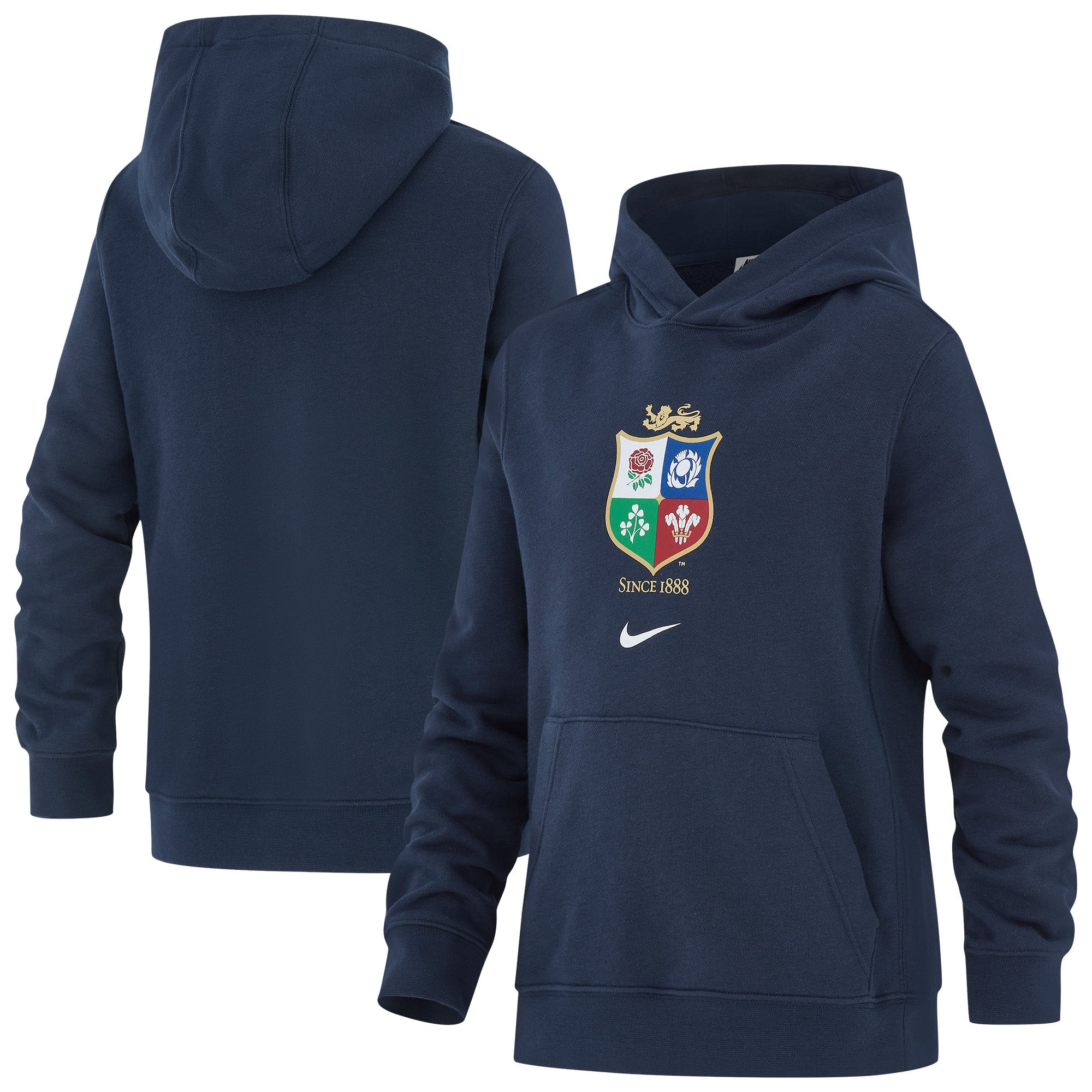 Felpa con cappuccio Nike dei British & Irish Lions - Blu navy - Bambino