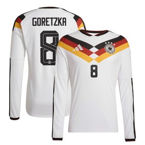 Maillot Domicile Allemagne Authentic adidas 26 - Manches longues avec flocage Goretzka 8, vue 2