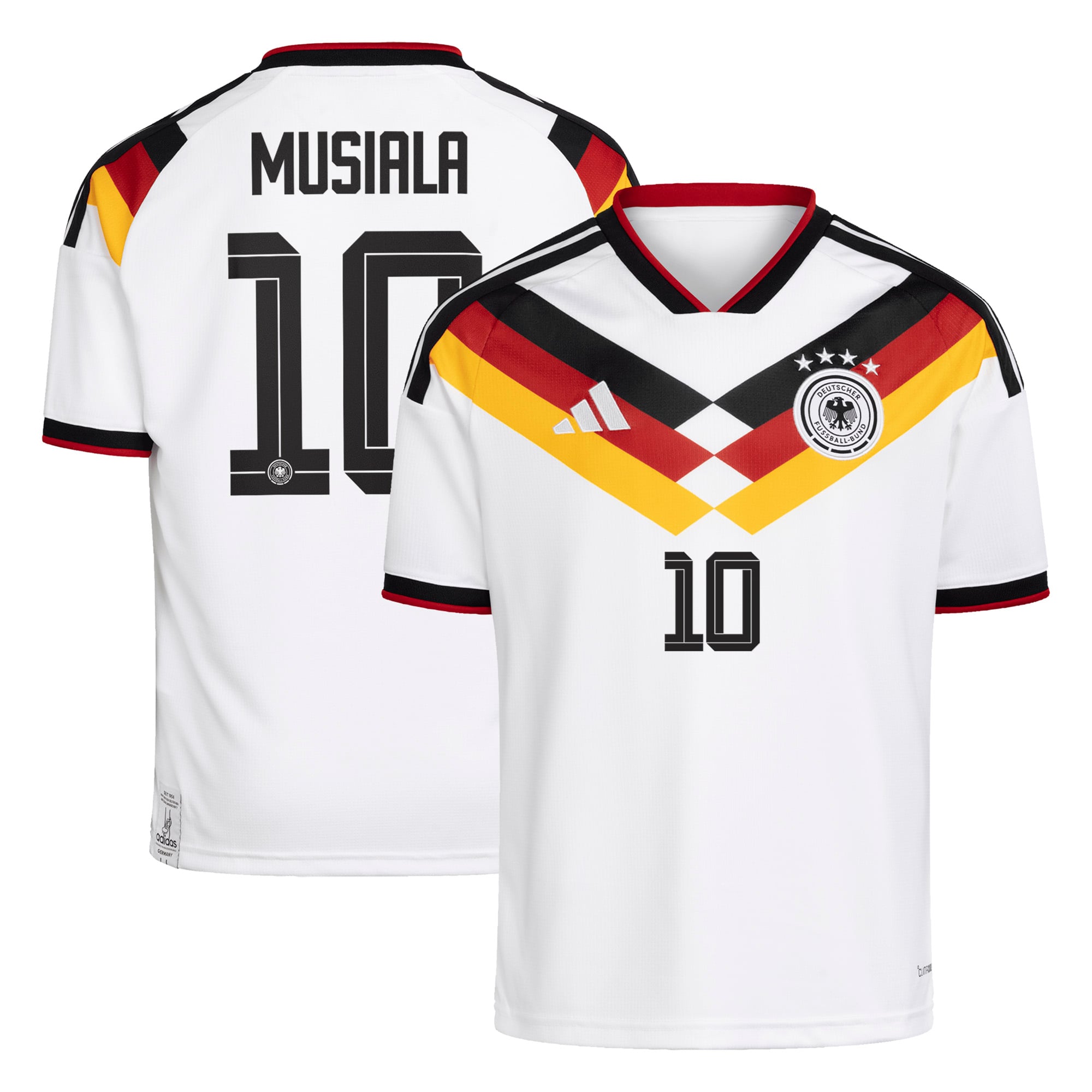Maillot Domicile Allemagne adidas 26 - Enfant avec flocage Musiala 10