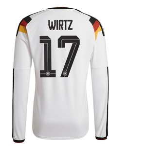 Maillot Domicile Allemagne Authentic adidas 26 - Manches longues avec flocage Wirtz 17, vue 4