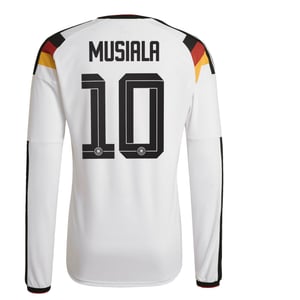 Maillot Domicile Allemagne Authentic adidas 26 - Manches longues avec flocage Musiala 10, vue 4