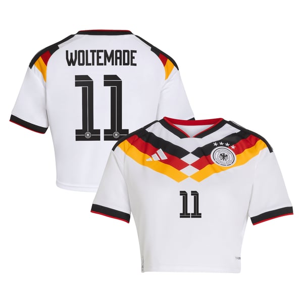 Maillot Domicile Allemagne adidas 26 - Femmes Recadré avec flocage Woltemade 11