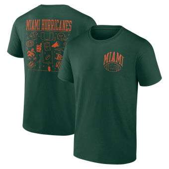 Men's Green Miami Hurricanes School Spirit T-Shirt