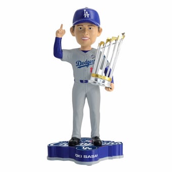 "FOCO Roki Sasaki Los Angeles Dodgers 2025 World Series Champions 8"" Bobblehead"